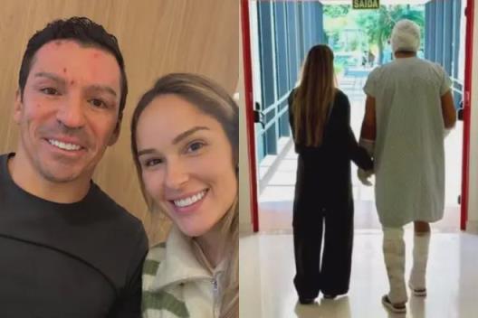 盧西奧燒傷后首次公開露面，已能下地行走