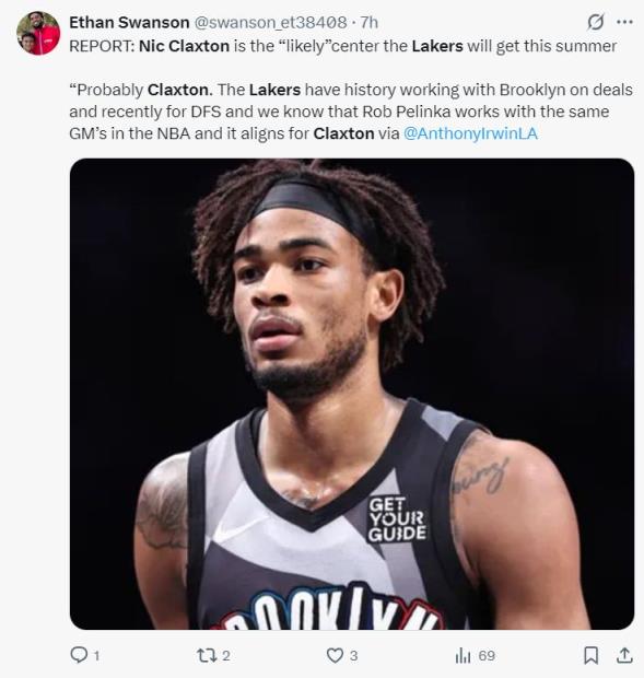 湖記透露克拉克斯頓成意中人：美媒模擬4換3方案 570萬(wàn)再簽卡皇替補(bǔ)