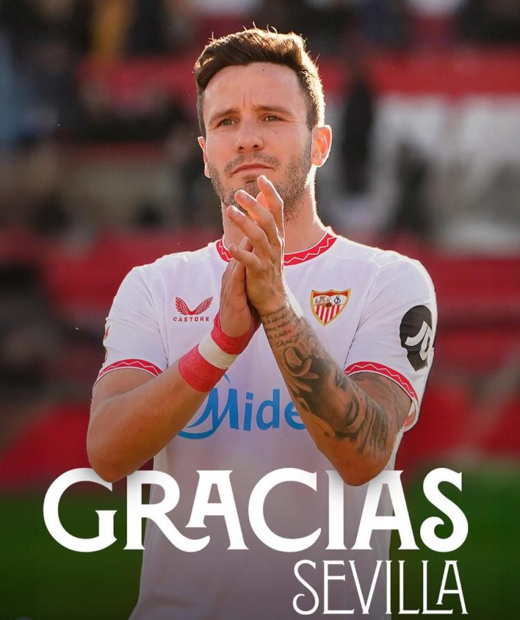 薩烏爾謝別塞維利亞：感恩全體成員，永記球隊(duì)精神