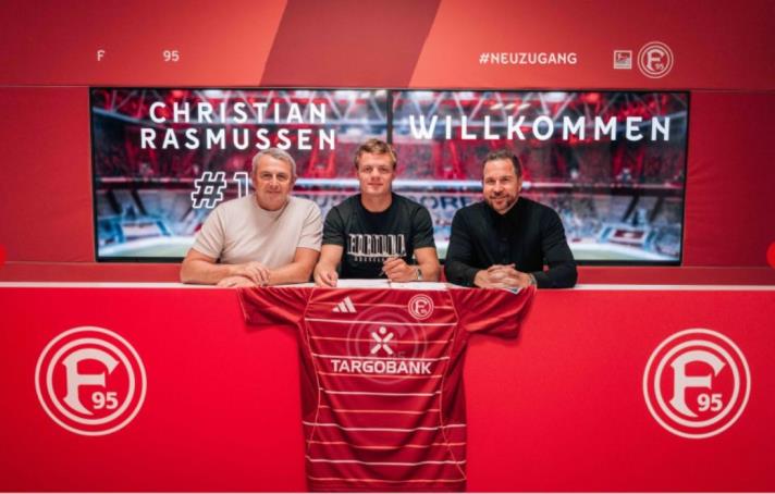 官方：阿賈克斯前鋒拉斯穆森加盟杜塞爾多夫，將身披10號球衣