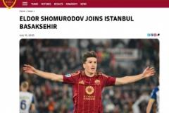 羅馬官方：肖穆羅多夫租借加盟伊斯坦布爾，含買斷選項