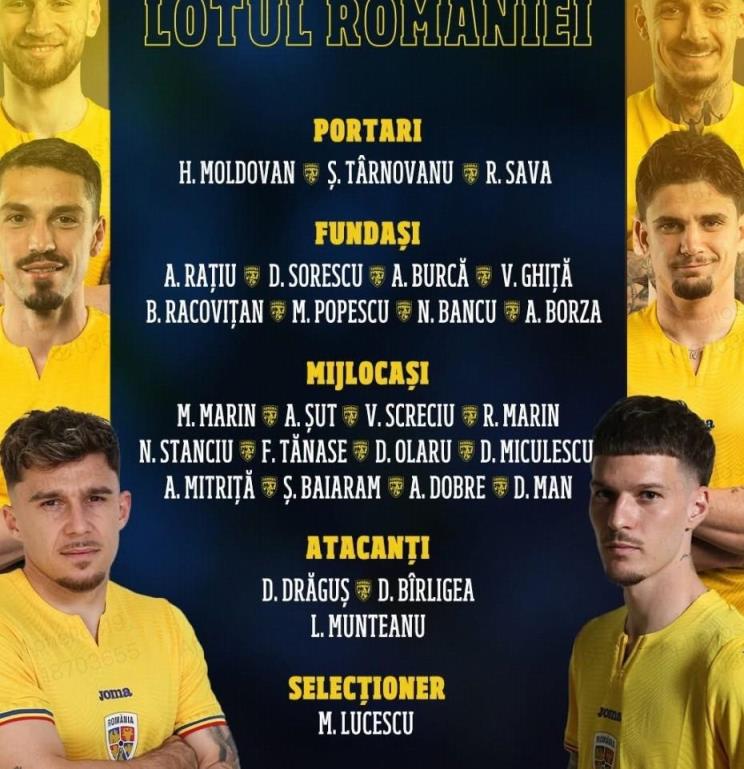 羅馬尼亞新一期大名單：斯坦丘領(lǐng)銜，米特里策、布爾克入選