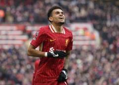 迪亞斯本賽季14球創(chuàng)利物浦生涯新高