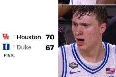 休斯敦大學(xué)驚天逆轉(zhuǎn)！NCAA四強賽1963年以來首現(xiàn)14分落后翻盤