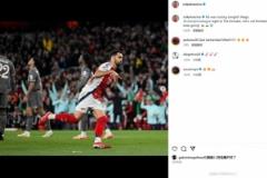 梅里諾社交媒體發(fā)布慶祝進(jìn)球照片：神奇的歐冠之夜，任務(wù)尚未結(jié)束