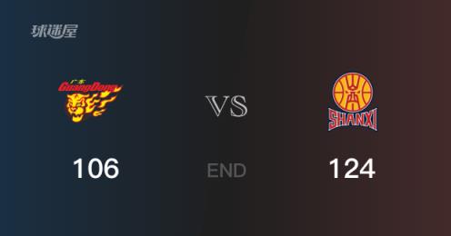 山西106-124廣東，迪亞洛25分吉倫沃特36分助山西取勝