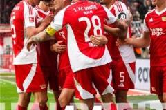 柏林聯(lián)合與斯圖加特上半場4-4戰(zhàn)平，創(chuàng)德甲半場進球紀錄