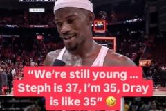 巴特勒調(diào)侃：我們還年輕，庫里37歲，我和追夢(mèng)才35歲