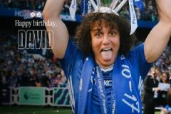 切爾西祝福大衛(wèi)-路易斯38歲生日快樂，球員為藍(lán)軍出戰(zhàn)248場獲6冠