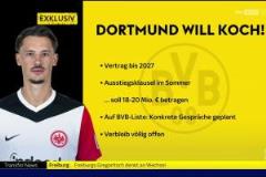 勒沃庫森與多特聯(lián)手爭奪法蘭克福后衛(wèi)科赫