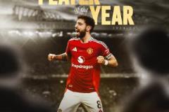官方：布魯諾·費爾南德斯第四次獲曼聯(lián)年度最佳球員稱號