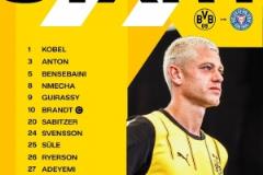 爭歐冠資格！多特首發(fā)名單出爐：阿德耶米、布蘭特領(lǐng)銜，吉滕斯替補(bǔ)登場