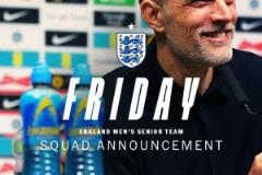 圖赫爾將周五公布新一期英格蘭國(guó)家隊(duì)名單