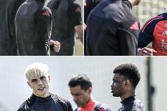 加納喬染白發(fā)亮相歐聯杯決賽現場