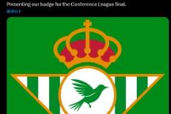 貝蒂斯官宣：歐協(xié)聯(lián)決賽隊徽正式亮相