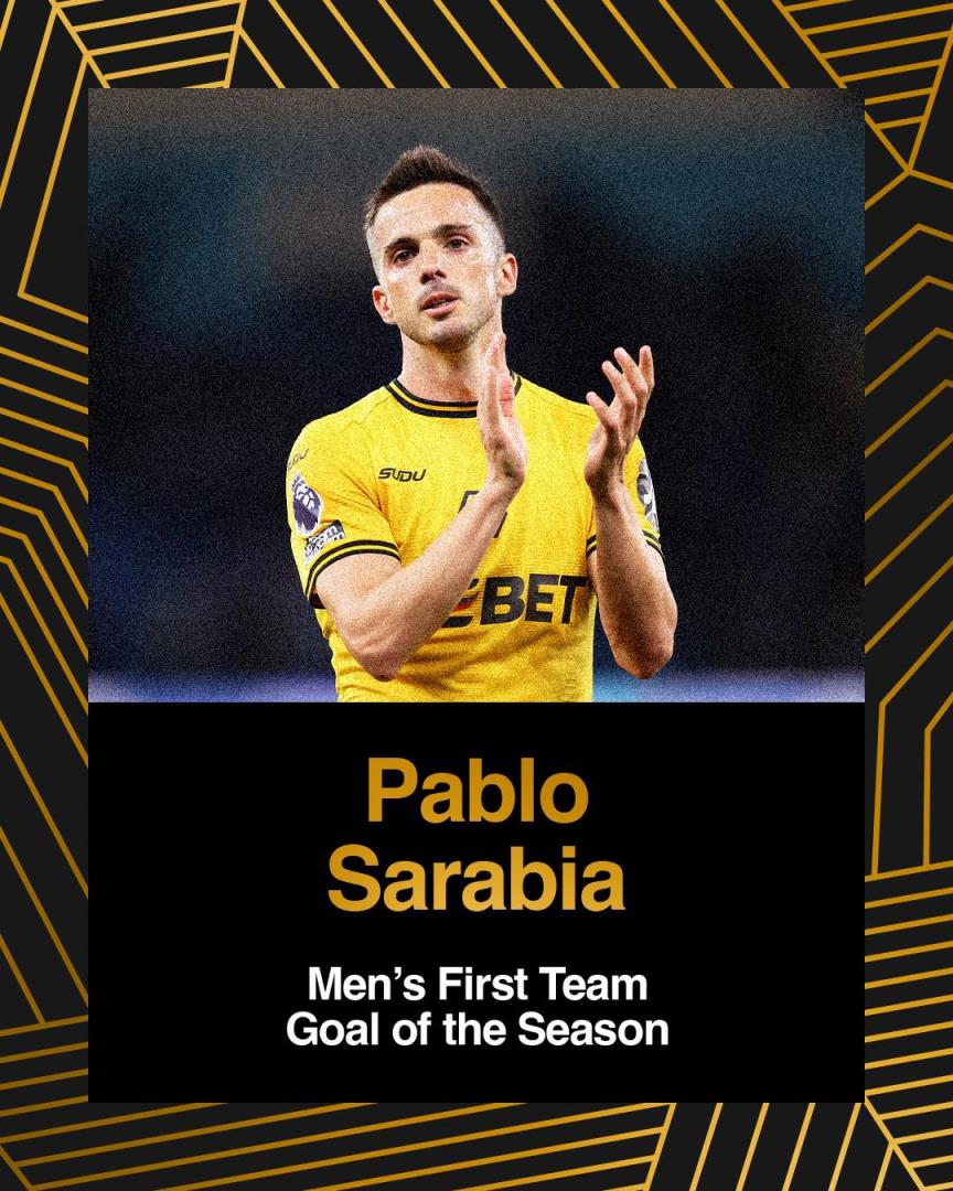 狼隊(duì)官方公布：薩拉維亞對陣曼聯(lián)的任意球榮膺賽季最佳進(jìn)球